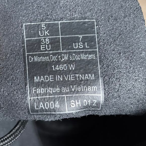 Dr. Martens 1460 Butterfly Print Suede Boots — Women’s US 7 / EU 38 New - Picture 10 of 10